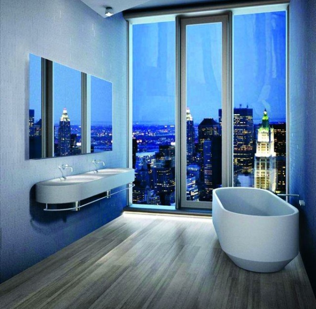 Wyposażenie łazienki na indywidualne zamówienie w apartamentowcu w Nowym Yorku